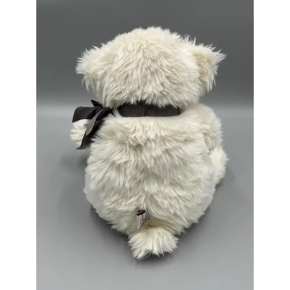 Gund White Polar Bear Plush‎ 11” Stuffed Animal W/ Ribbon Bow #4998